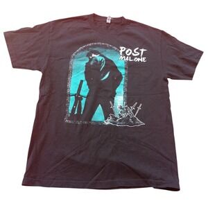 2020 Post Malone Runaway‎ Tour Black Band T-Shirt Adult Size: Large